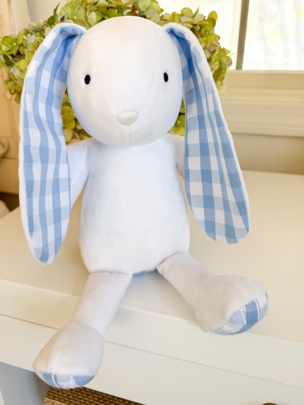 🩵 EASTER BUNNY Plush toy - The Beaufort Bonnet Company Bunny (blue & white)